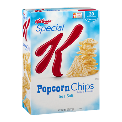 Special K® Kellogg Popcorn Chips Baked Snacks Sea Salt