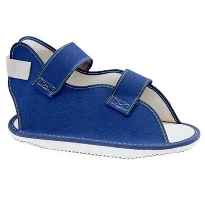 FLA Orthopedics 43-101602 Canvas Rocker Bottom Cast Shoe Large Blue