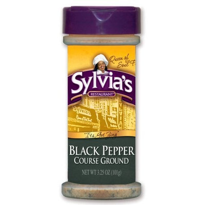 Sylvia's Pure Black Pepper, 3.25-Ounce Units (Pack of 12)