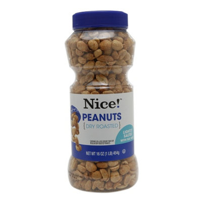 Nice! Dry Roasted Peanuts, Light Salt, 16 oz