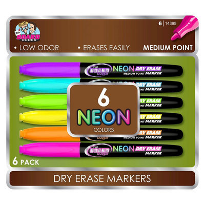 Mega Brands The Board Dudes Dry Erase Marker Orange Fine 6 ea