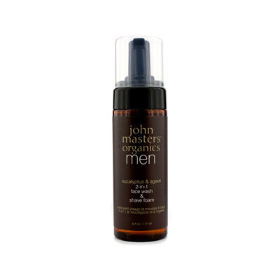 John Masters Organics Men 2-In-1 Face Wash & Shave Foam 177ml/6oz