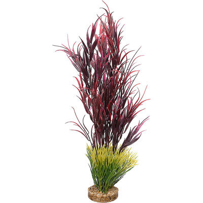 Petco Red Mountain Plant Plastic Aquarium Plant