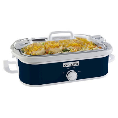 Crock-pot Crock Pot Casserole Crock Slow Cooker, Midnight Blue