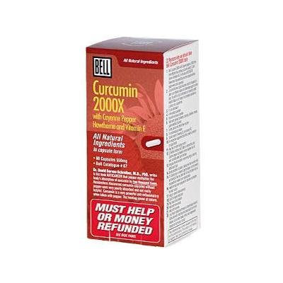 Bell Lifestyle, Curcumin 2000X, 90 Capsules