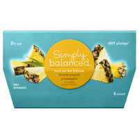Simply Balanced 0% Fruit on the Bottom Pineapple Greek Yogurt 4 oz 4