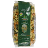 Bioitalia Tricolor Vegetable Pasta, Fusilli, 17.6 Ounce (Pack of 12)