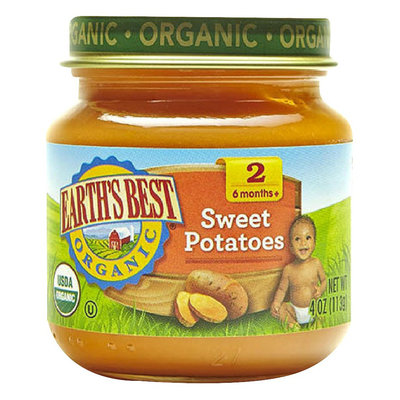 Earths Best Earth's Best Organic Sweet Potatoes Baby Food, 4 oz. (12 Count)
