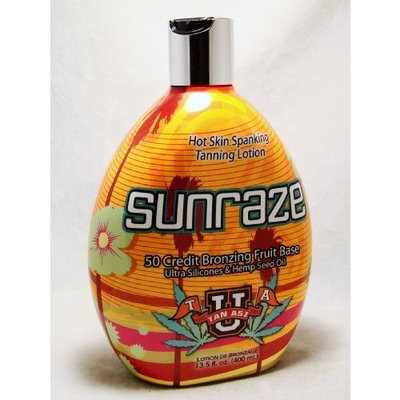 Tan Asz U Sunraze Hot Tingle Level 7 50x Bronzer Tanning Lotion 13.5 oz.