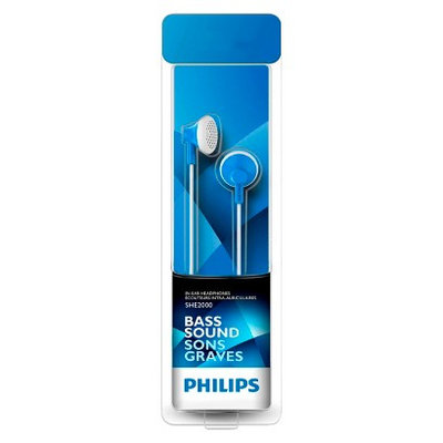 Philips In-Ear Headphones Basic - Blue(SHE2000BL/27)