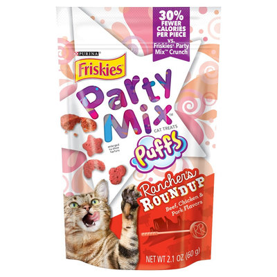 Friskies® Party Mix Cat Treat Puffs Barnyard Bonanza