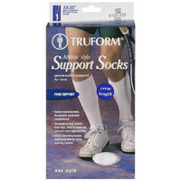 Truform Men's Athletic-Style Crew Length Firm (15-20 mm) Support Socks