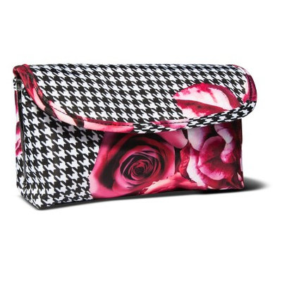 Sonia Kashuk Houndstooth Print - Double Zip Foldover