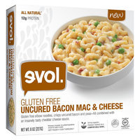 Evol Gluten Free Uncured Bacon Mac and Cheese 8oz