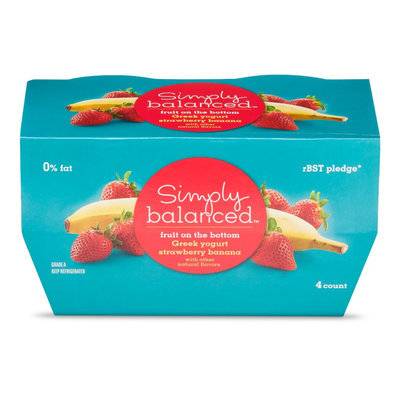 Simply Balanced Greek Strawberry Banana Yogurt 5.3oz