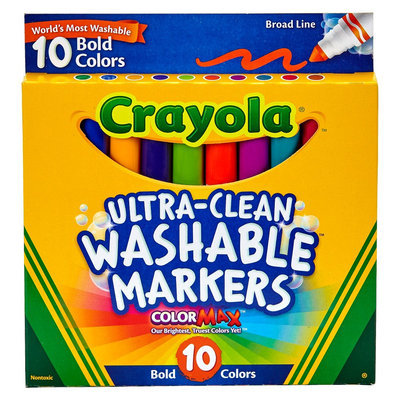 Crayola 10ct Ultraclean Washable Markers Bold