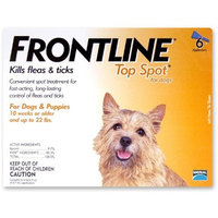 Merial Frontline Top Spot Flea and Tick Control for Dogs and Puppies, 6 Doses