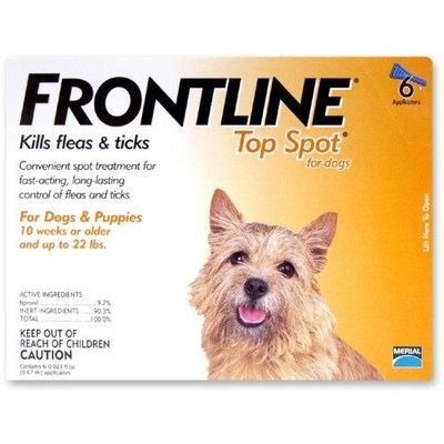 Merial Frontline Top Spot Flea and Tick Control for Dogs and Puppies, 6 Doses