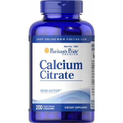 Puritan's Pride Calcium Citrate-200 Capsules