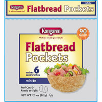 Kangaroo White Flatbread Pockets 6ct