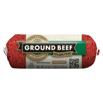 Cargill Meat Solutions 93/7 Ground Beef Chub 1 lb