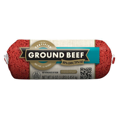 Cargill Meat Solutions 80/20 Ground Beef Chub 1 lb
