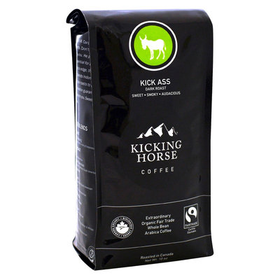 Kicking Horse Coffee Organic Fair Trade Dark Roast Whole Bean Coffee 10 oz