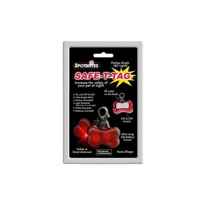 Ethical Pet Products Spotbrites Safe T Tag Bone Led Id Tag - 1 Tag