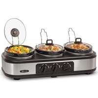 Sensio Inc. Bella Cucina Triple Slow Cooker 3 x 1.5QT Oval