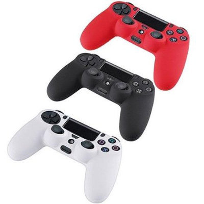 Image 3 Packs Silicone Case Grip Cover For Sony PlayStation 4 PS4 Controller Red/White/Black