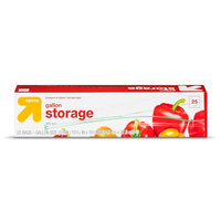 up & up Double Zipper Gallon Storage Bags - 25 ct