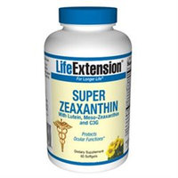 Life Extension Super Zeaxanthin with Lutein, Meso-Zeaxanthin and C3G