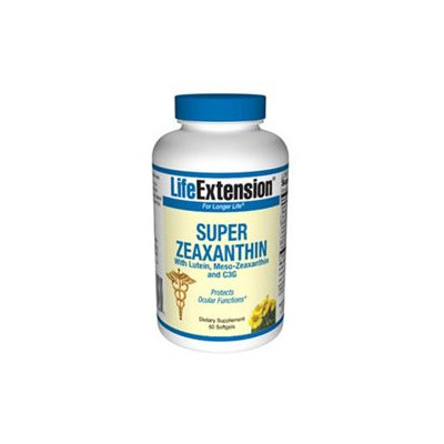 Life Extension Super Zeaxanthin with Lutein, Meso-Zeaxanthin and C3G