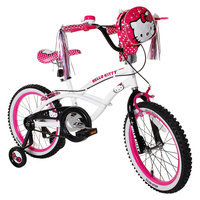 Hello Kitty Girl's Bike - White/Pink (18