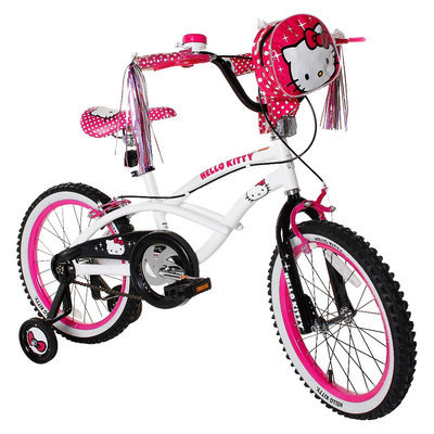 Hello Kitty Girl's Bike - White/Pink (18