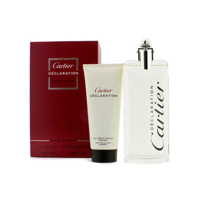 Cartier Declaration Coffret: Eau De Toilette Spray 100ml/3.3oz + Tonifying All Over Shampoo 100ml/3.3oz 2pcs