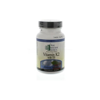 Ortho Molecular Products, Vitamin K2 with D3 60 capsules