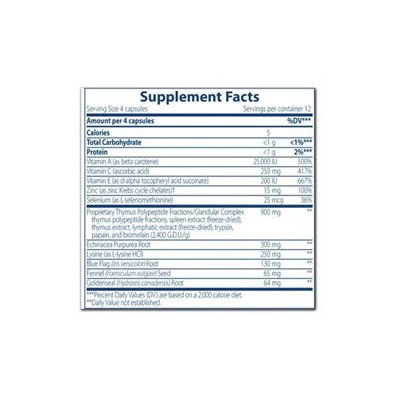 Integrative Therapeutics, Thymuril 50 Capsules