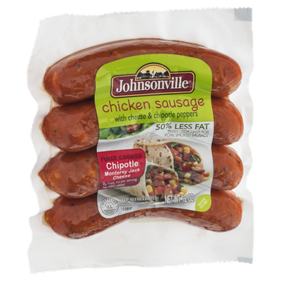 Johnsonville Chicken Sausage Chipotle Monterey Jack Cheese - 4 CT