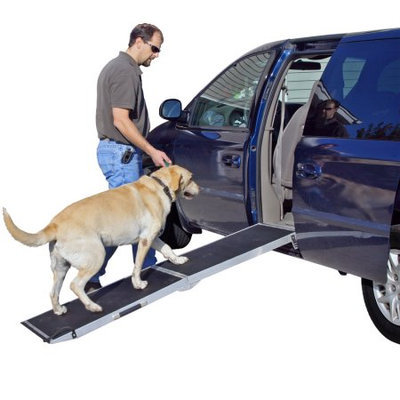 Rage Powersports 72 Lightweight Extra Wide Folding Aluminum Pet Ramp