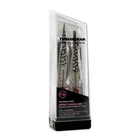 Tweezerman Petite Tweeze Set: Slant Tweezer + Point Tweezer - (Regency Finish w/ Silver Leather Case) 2pcs