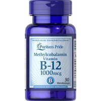 Puritan's Pride Methylcobalamin Vitamin B-12 1000 mcg-30 Microlozenges