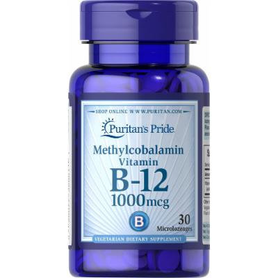 Puritan's Pride Methylcobalamin Vitamin B-12 1000 mcg-30 Microlozenges