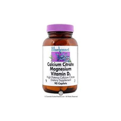 Bluebonnet Nutrition - Calcium Citrate Magnesium Vitamin D3 High Potency - 90 Caplets
