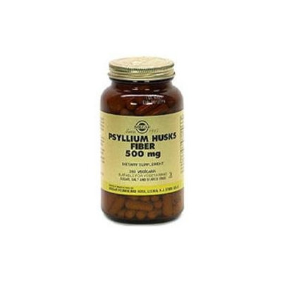 Solgar - Psyllium Husks Fiber 500 mg. - 200 Vegetarian Capsules