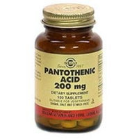 Solgar Pantothenic Acid 200 MG - 100 Tablets - Pantethine