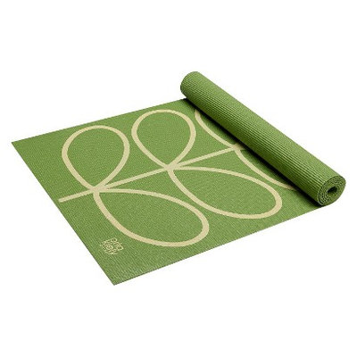 Orla Kiely by Gaiam Linear Stem Apple Yoga Mat- Green (3mm)