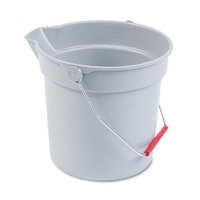 Rubbermaid Commercial RCP296300GY Brute Utility Bucket, 10 Quart, Gray