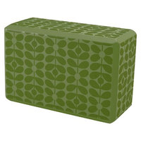 Orla Kiely by Gaiam Linear Stem Apple Yoga Block- Green