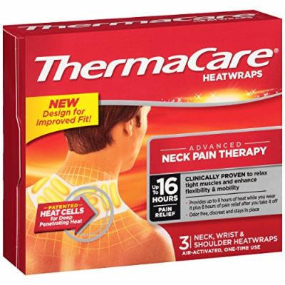 ThermaCare Air-Activated Neck, Wrist, & Shoulder Pain Therapy 3 Heat wraps ( Pack of 3)